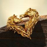 Vintage Double - Horse Heart Brooch - floysun