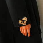 Vintage Double - Horse Heart Brooch - floysun