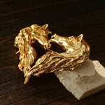 Vintage Double - Horse Heart Brooch - floysun