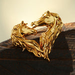 Vintage Double - Horse Heart Brooch - floysun