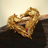 Vintage Double - Horse Heart Brooch - floysun