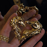 Vintage Double - Horse Heart Brooch - floysun