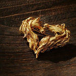 Vintage Double - Horse Heart Brooch - floysun