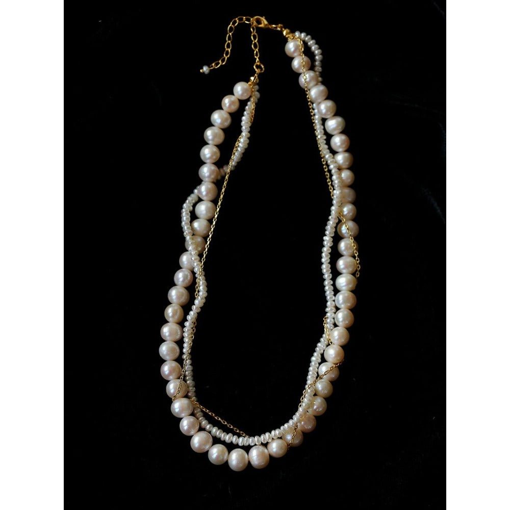 Vintage Elegant Multi-Wrap Freshwater Pearl Necklace - floysun