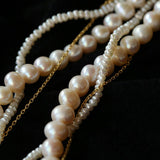 Vintage Elegant Multi - Wrap Freshwater Pearl Necklace - floysun