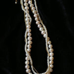 Vintage Elegant Multi - Wrap Freshwater Pearl Necklace - floysun