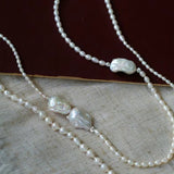 Vintage Elegant Natural Baroque Pearl Necklace - floysun