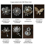 Vintage Elegant Natural Pearl Gourd Flower Brooch - floysun