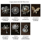 Vintage Elegant Natural Pearl Gourd Flower Brooch - floysun