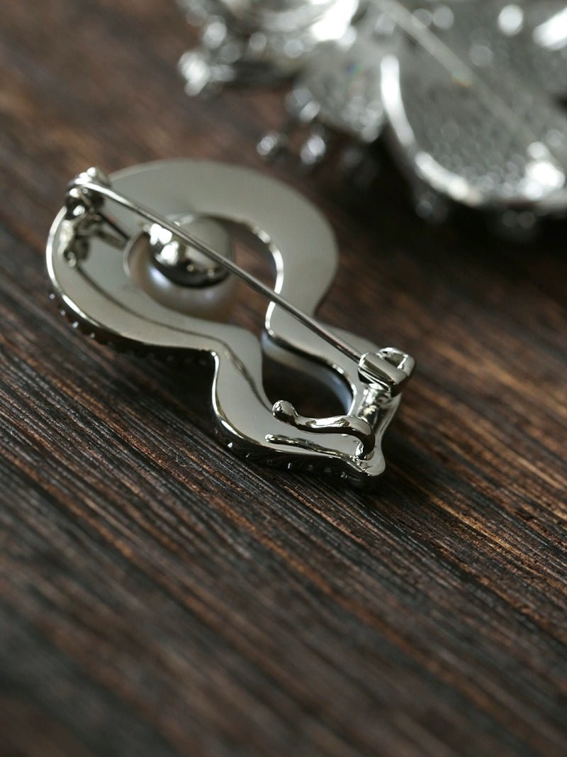 Vintage Elegant Natural Pearl Gourd Flower Brooch - floysun