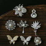 Vintage Elegant Natural Pearl Gourd Flower Brooch - floysun