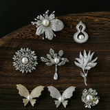 Vintage Elegant Natural Pearl Gourd Flower Brooch - floysun