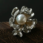 Vintage Elegant Natural Pearl Gourd Flower Brooch - floysun