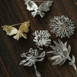 Vintage Elegant Natural Pearl Gourd Flower Brooch - floysun