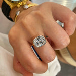Vintage Elongated Cushion Solitaire Ring - floysun