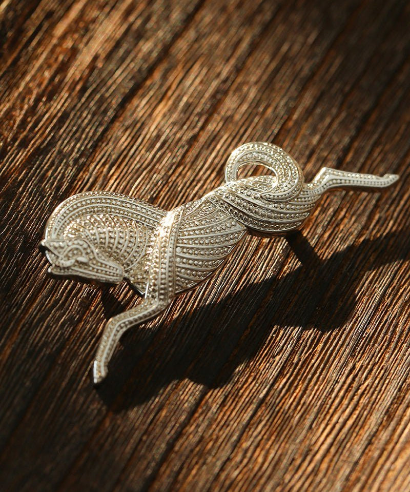 Vintage Equestrian Horseshoe Emblem Brooch - floysun