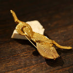 Vintage Equestrian Horseshoe Emblem Brooch - floysun