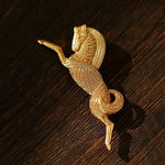 Vintage Equestrian Horseshoe Emblem Brooch - floysun