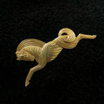 Vintage Equestrian Horseshoe Emblem Brooch - floysun