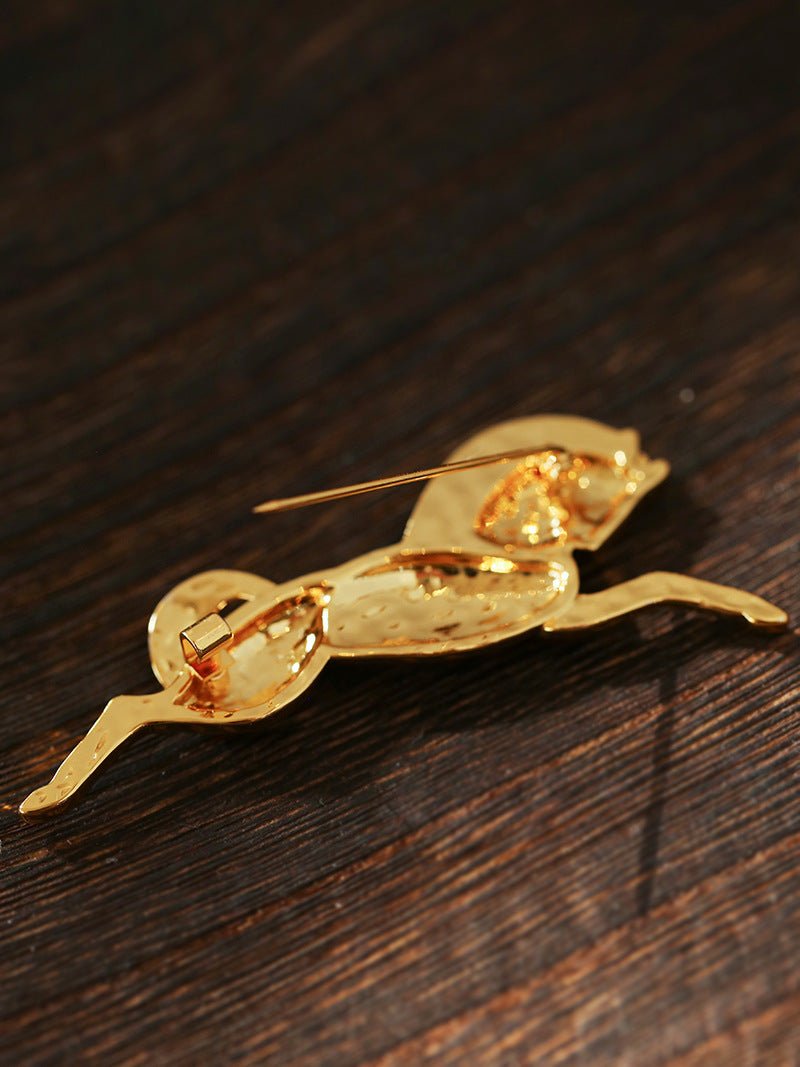 Vintage Equestrian Horseshoe Emblem Brooch - floysun