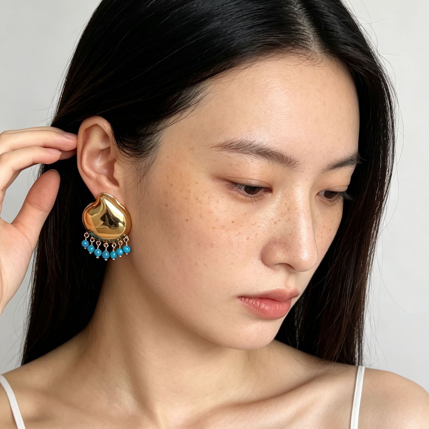 Vintage Ethnic Teardrop Beaded Tassel Earrings - floysun