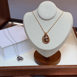 Vintage Four-Leaf Clover Enamel Pendant Necklace - floysun