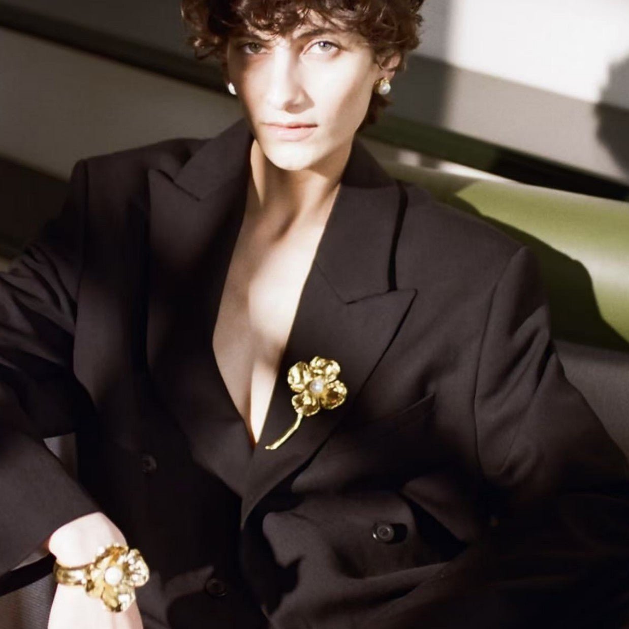 Vintage Four - Petal Pearl Brooch - floysun