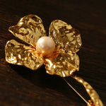 Vintage Four - Petal Pearl Brooch - floysun