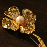 Vintage Four - Petal Pearl Brooch - floysun