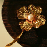 Vintage Four - Petal Pearl Brooch - floysun