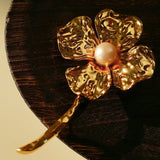 Vintage Four - Petal Pearl Brooch - floysun