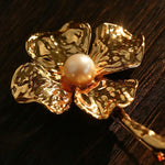 Vintage Four - Petal Pearl Brooch - floysun