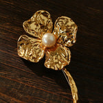 Vintage Four - Petal Pearl Brooch - floysun