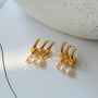 Vintage Freshwater Pearl Pendant Earrings - floysun
