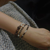 Vintage Fusion Freshwater Pearl & Sandalwood Beaded Bracelet - floysun