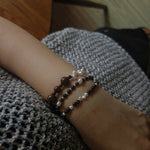 Vintage Fusion Freshwater Pearl & Sandalwood Beaded Bracelet - floysun