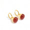 Vintage Gemstone Drop Earrings | Sterling Silver Hoop Earrings - floysun