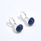 Vintage Gemstone Drop Earrings | Sterling Silver Hoop Earrings - floysun