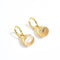 Vintage Gemstone Drop Earrings | Sterling Silver Hoop Earrings - floysun