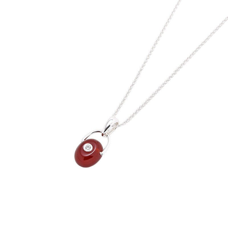 Vintage Gemstone Jewelry Set | Sterling Silver Necklace & Earrings - floysun