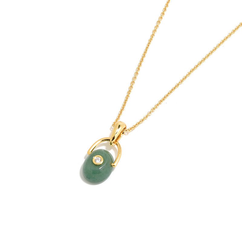 Vintage Gemstone Jewelry Set | Sterling Silver Necklace & Earrings - floysun