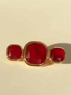 Vintage Geometric Natural Stone Brooch - floysun