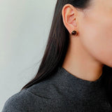 Vintage Geometric Tiger Eye & Red Stone Detachable Earrings - floysun