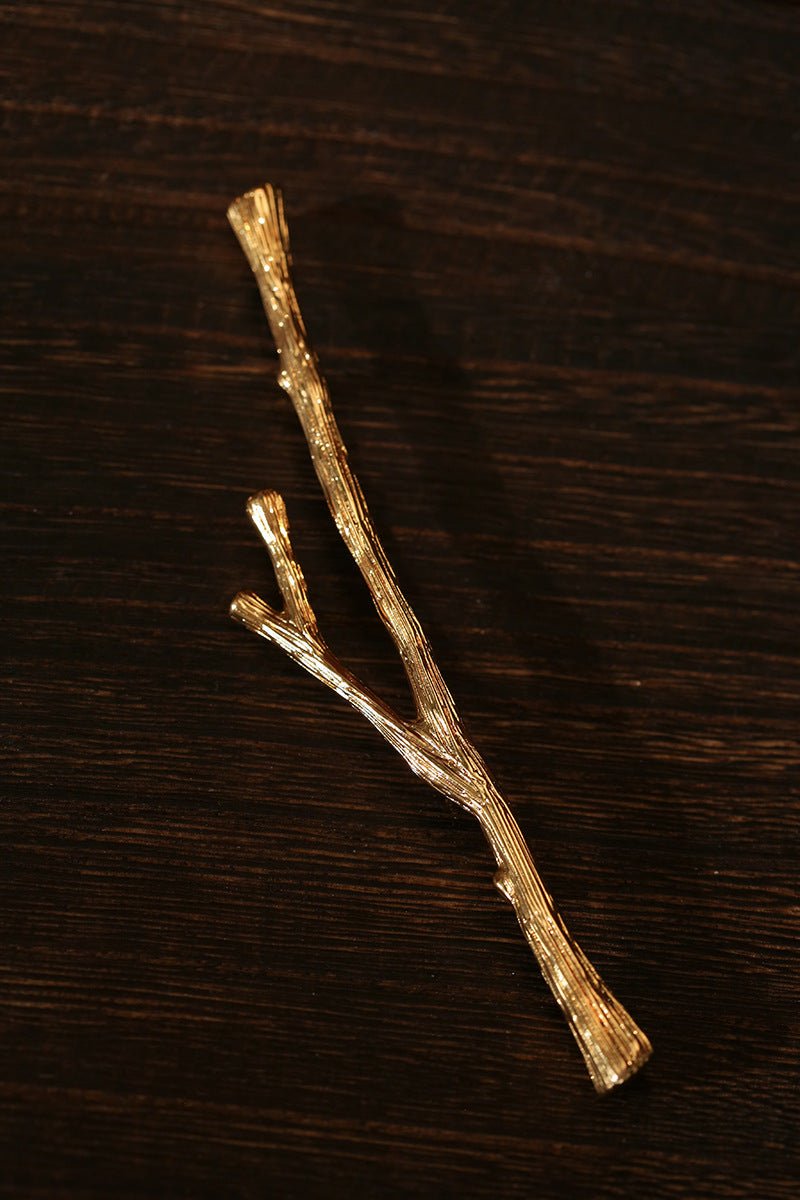 Vintage Gilded Branch Brooch - floysun