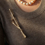 Vintage Gilded Branch Brooch - floysun