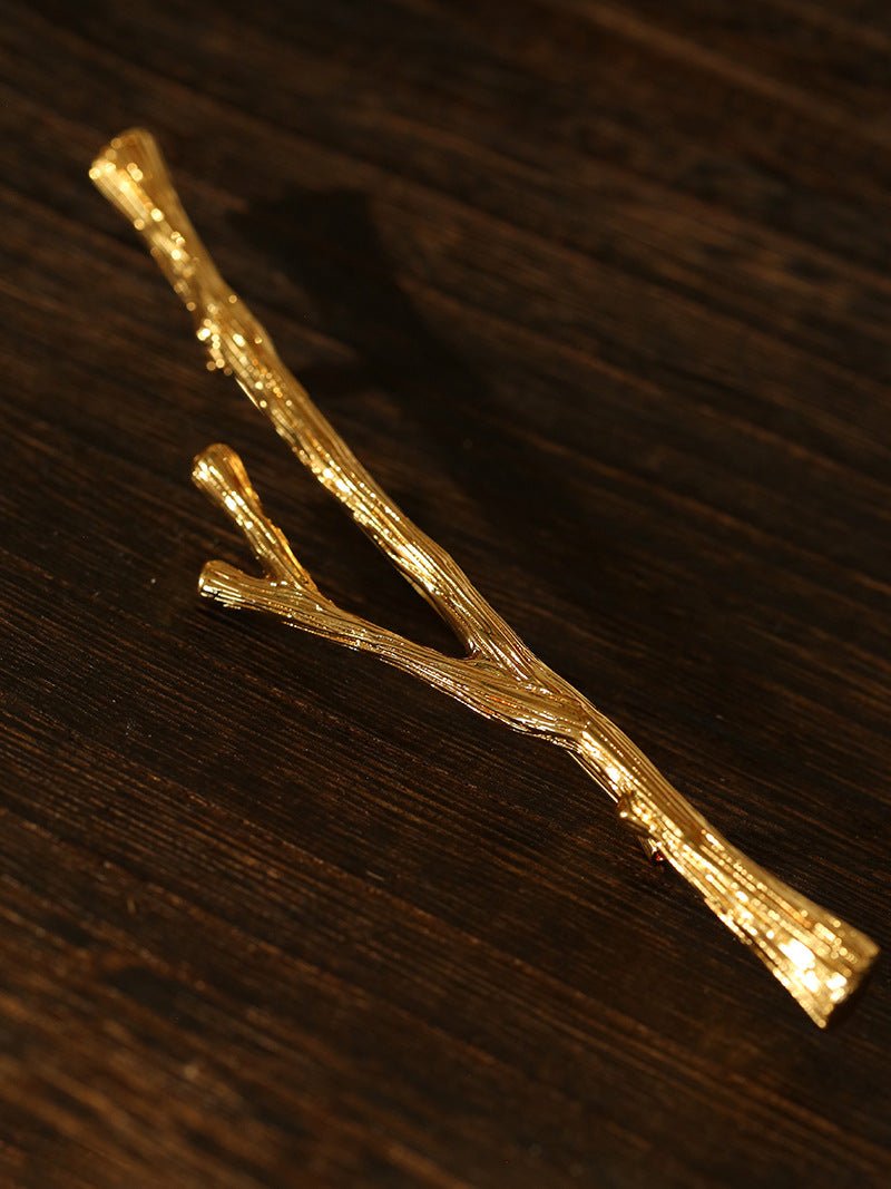 Vintage Gilded Branch Brooch - floysun