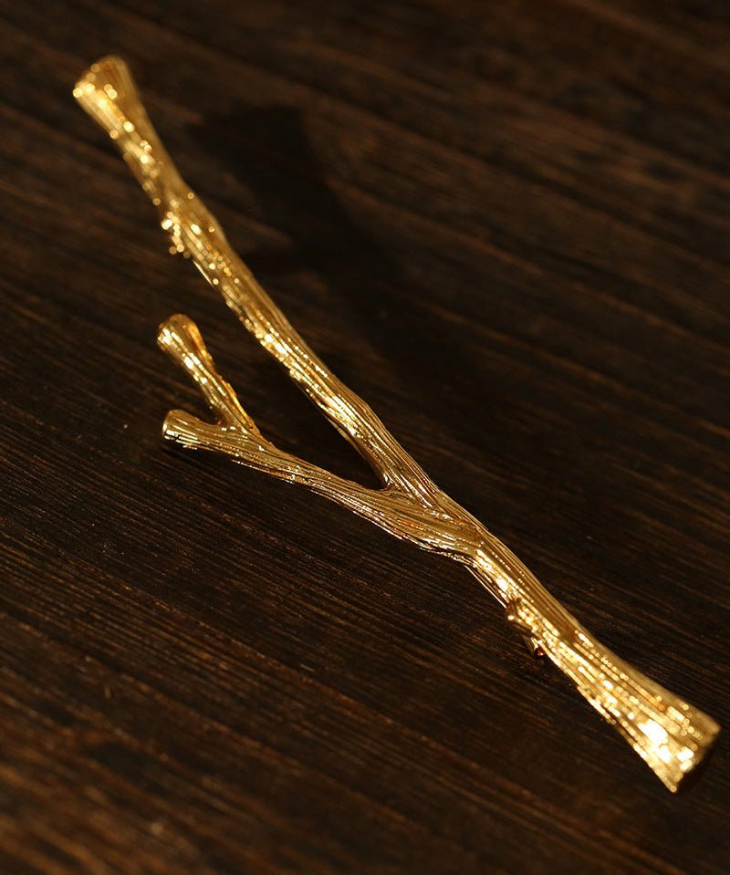 Vintage Gilded Branch Brooch - floysun