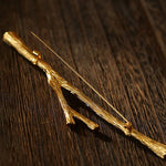 Vintage Gilded Branch Brooch - floysun