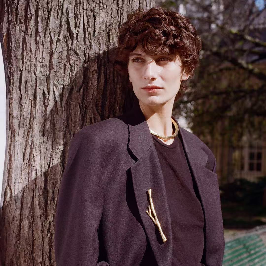 Vintage Gilded Branch Brooch - floysun