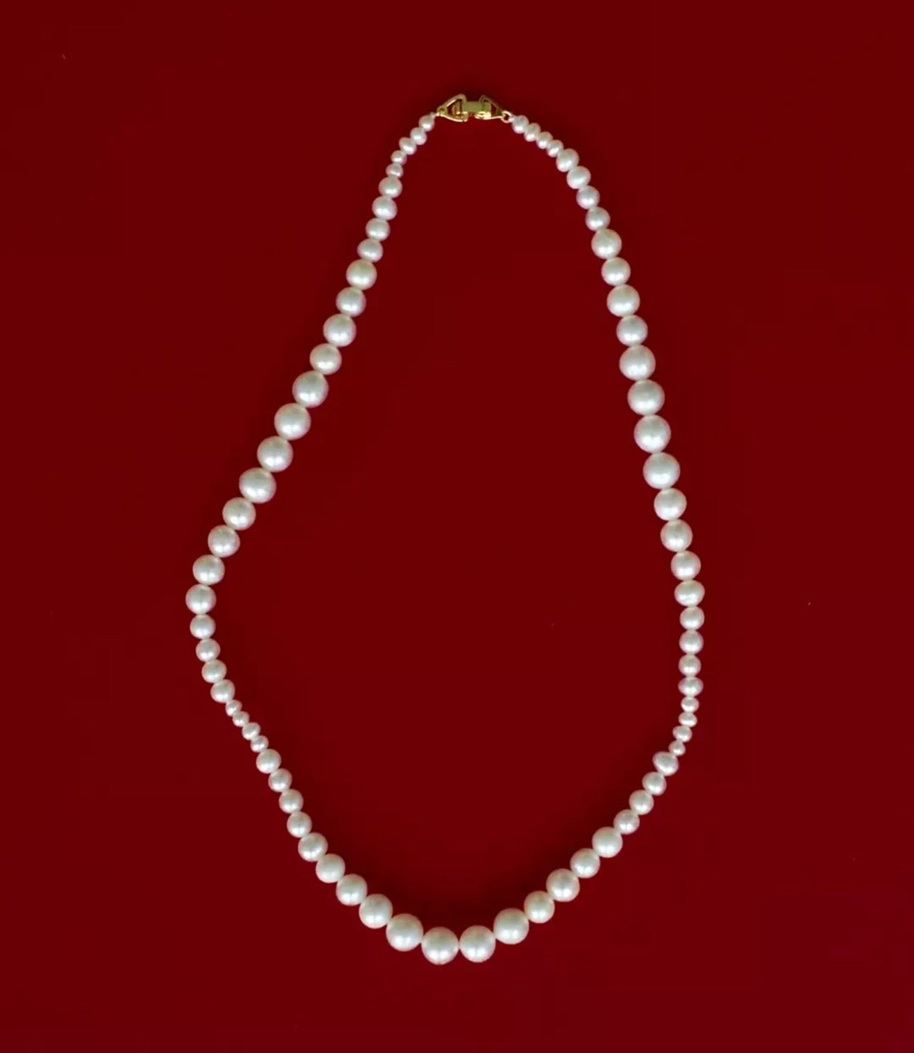 Vintage Graduated Freshwater Pearl Necklace - floysun
